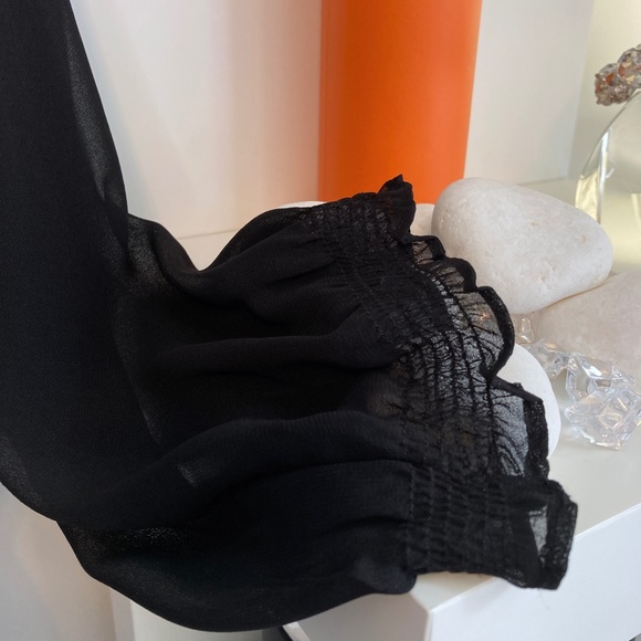 🆕 🖤 MARINA LUNA SHEER BLOUSE NWT - Picture 6 of 8